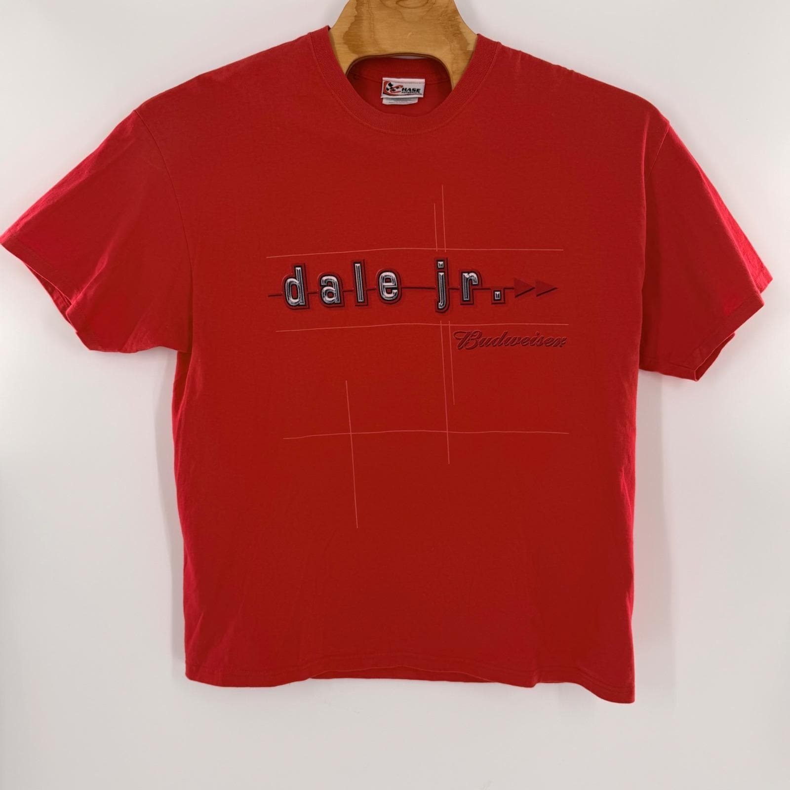 Vintage Dale Earnhardt Jr Budweiser Nascar Shirt Chase Authentics Red Mens Xl